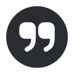 Quote Up Circle SVG Icon